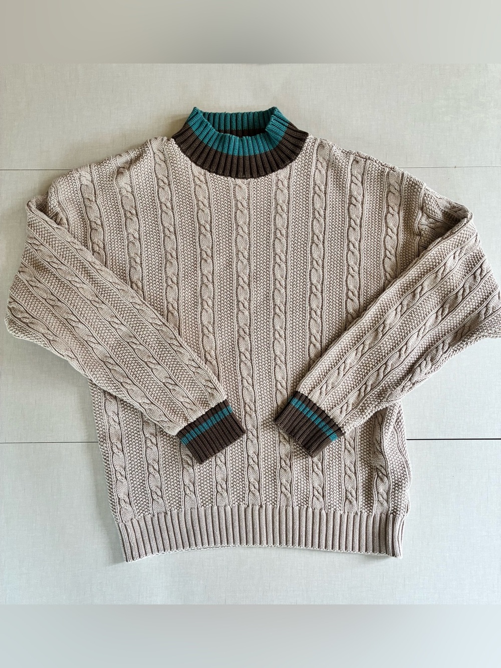 Vintage late 80s/early 90s Eddie Bauer Cableknit